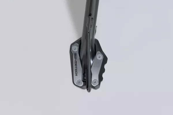 Sidestand Foot Extension Black, Silver -3