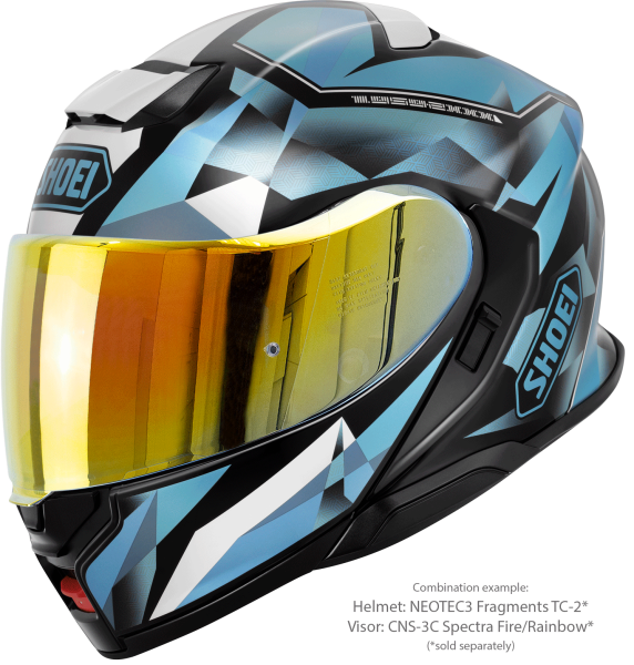 Casca Flip-up SHOEI NEOTEC3 FRAGMENTS TC-2 Albastru/Negru/Alb XXL-1