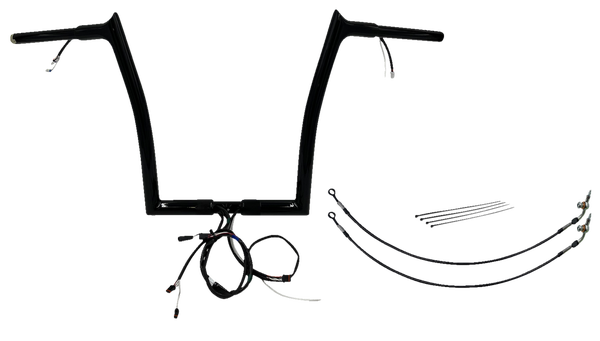 Plug & Play Ez Install 1-1/4(r) Pointed Top Handlebar Kit Black, 1, nordicamoto.ro