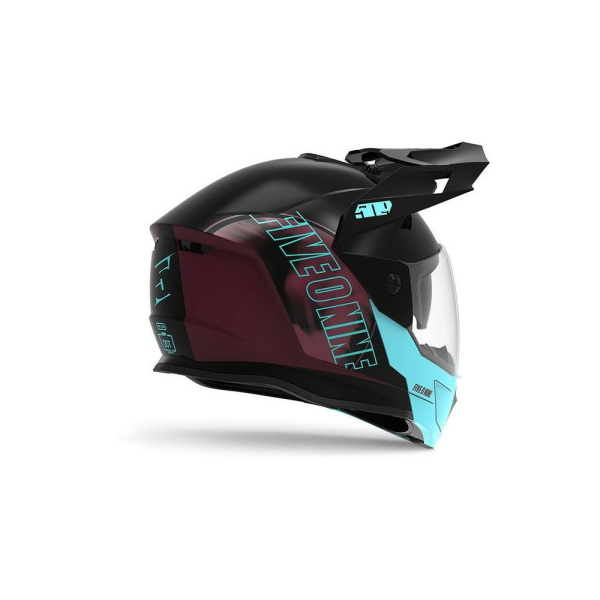 Casca Snowmobil 509 Delta R4 Ignite Teal Maroon Gloss-1