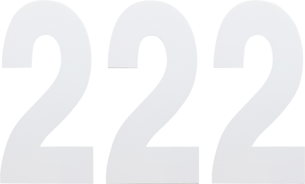 Standard Numbers White, 1, nordicamoto.ro