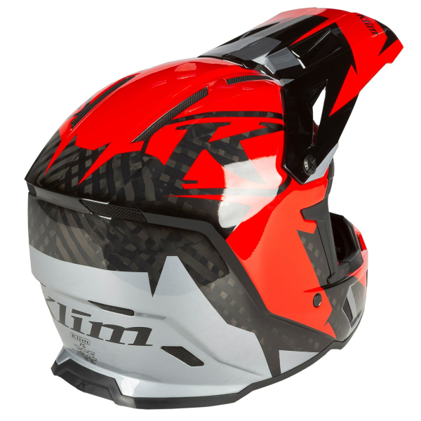 Casca Snowmobil Klim F5 ECE Amp Fiery Red - Metallic Silver-28