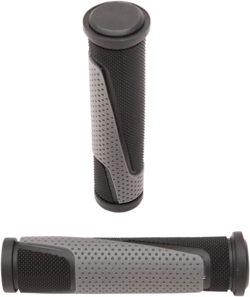 807 Double Density Open End Grips Black, Gray, 1, nordicamoto.ro