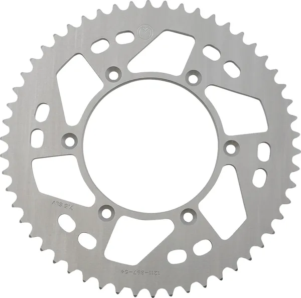 MOOSE RACING Rear Aluminum Sprocket Silver 