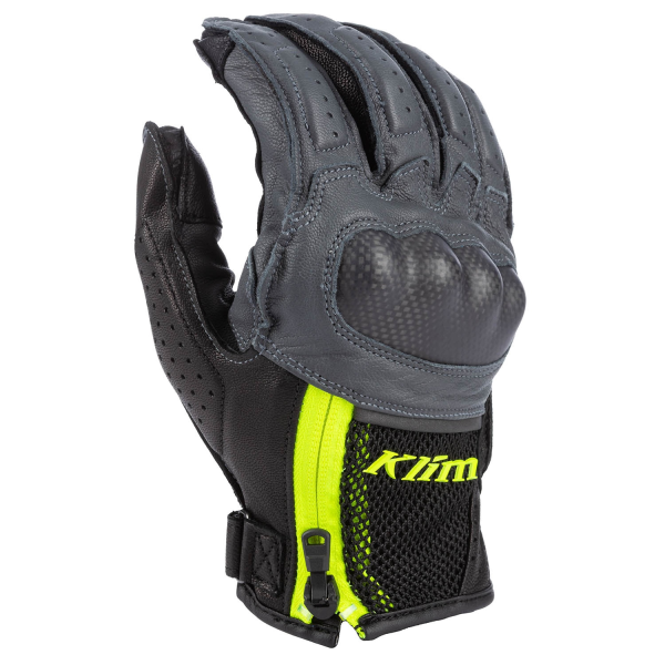 Manusi Piele Klim Induction Negru/Albastru S, 12, nordicamoto.ro