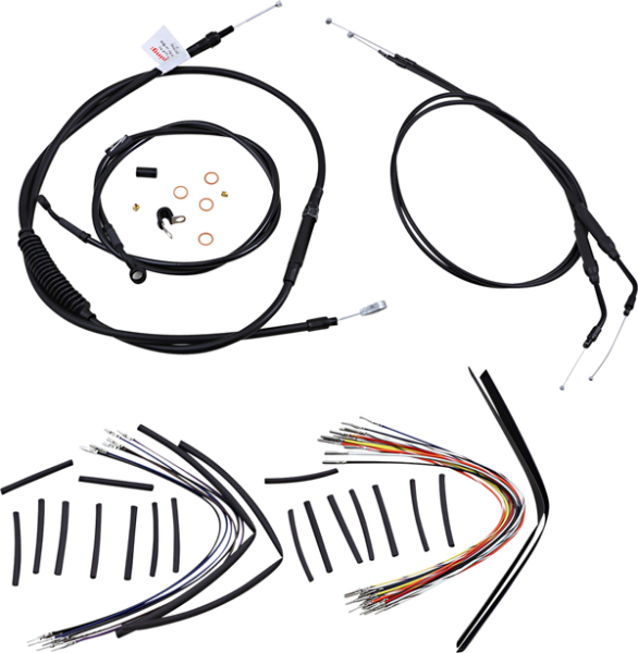 Jail Bar Cable Kit Black, 1, nordicamoto.ro
