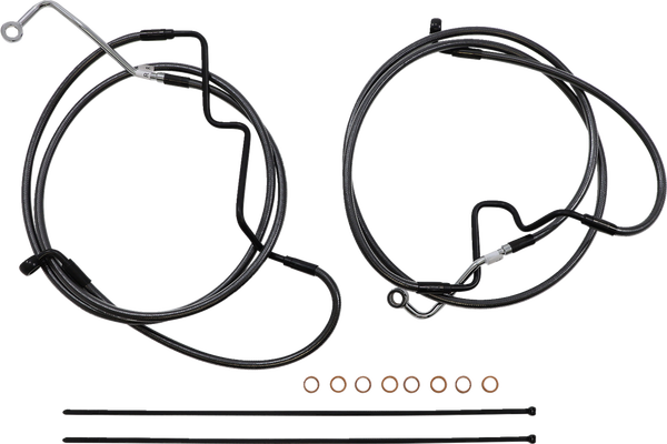 Black Pearl Designer Handlebar Installation Kit Black, 4, nordicamoto.ro