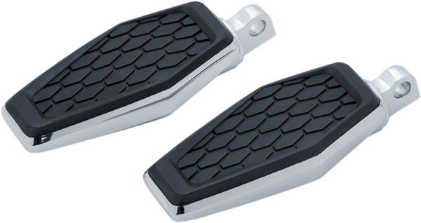 Hex Foot Pegs Black, Chrome, 1, nordicamoto.ro