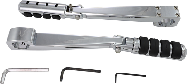 Highway Pegs With Frame Mounts Silver, 2, nordicamoto.ro