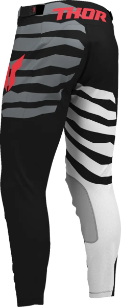 Pantaloni Launchmode Shredder negru-alb, 3, nordicamoto.ro