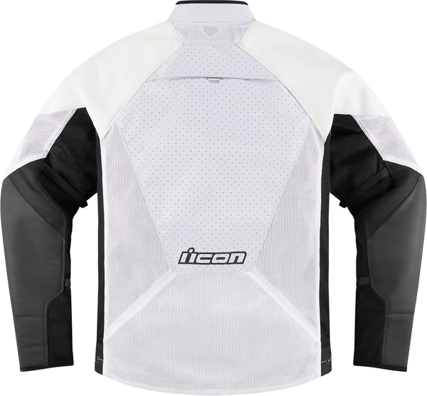 Geaca Piele Icon Mesh AF White-8