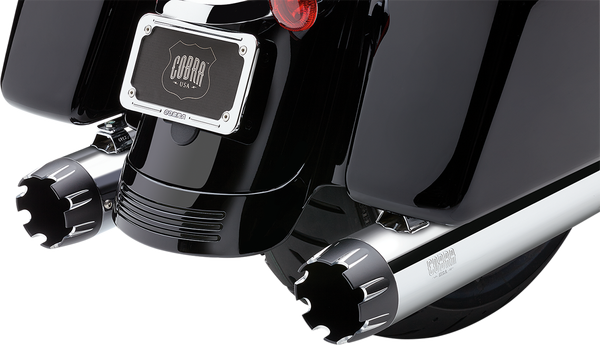 Neighbor Hater Dual Cut Slip-on Mufflers Chrome, 2, nordicamoto.ro