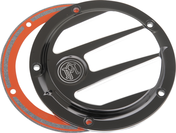Derby Cover Black, Matte, Chrome, Anodized, Platinum Cut, 1, nordicamoto.ro