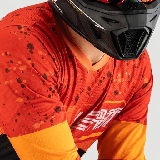 Tricou Leatt 4.5 Orange/Black-1