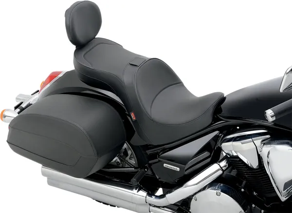 Low-profile Touring Seat With Ez Glide Ii Backrest Option Black-3
