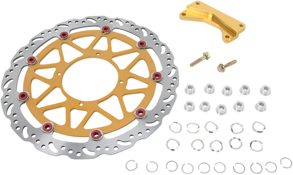 Sm Series Supermoto Contour Brake Rotor Kit Gold, Red, Silver, Stainless Steel, 1, nordicamoto.ro