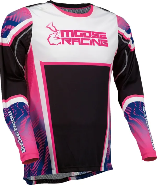 Tricou Moose Racing Agroid Black/Pink/Purple-3