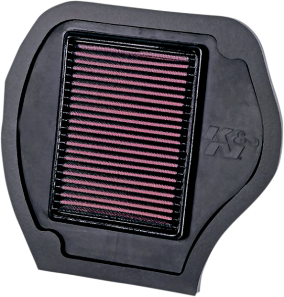 High-flow Air Filter Black, Red, 1, nordicamoto.ro
