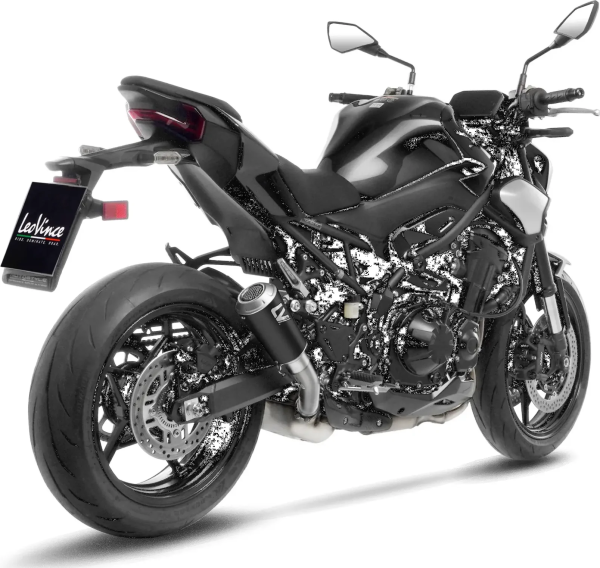 Tobă de eșapament LeoVince LV-10 Black Edition Slip-On pentru Kawasaki Z900, 5, nordicamoto.ro