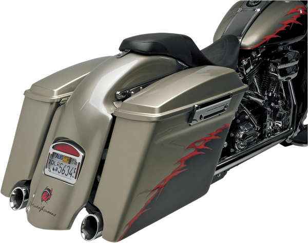Bagger-tail Extended Rear Fender White, 1, nordicamoto.ro
