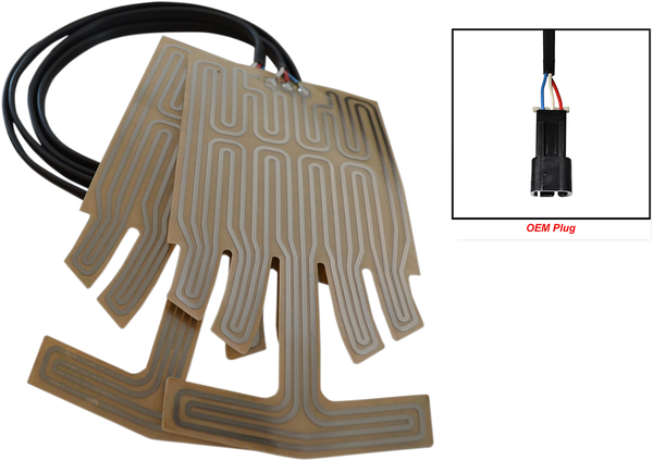 High Power Grip Heater Element Kit With Oem Connector Black, 1, nordicamoto.ro