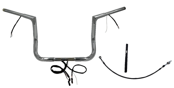 Plug & Play Ez Install 1-1/4(r) Flat Top Handlebar Kit Silver, 2, nordicamoto.ro