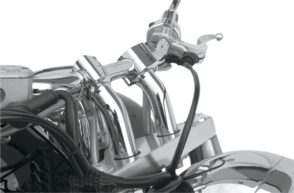 Kickback Handlebar Riser Silver, 1, nordicamoto.ro