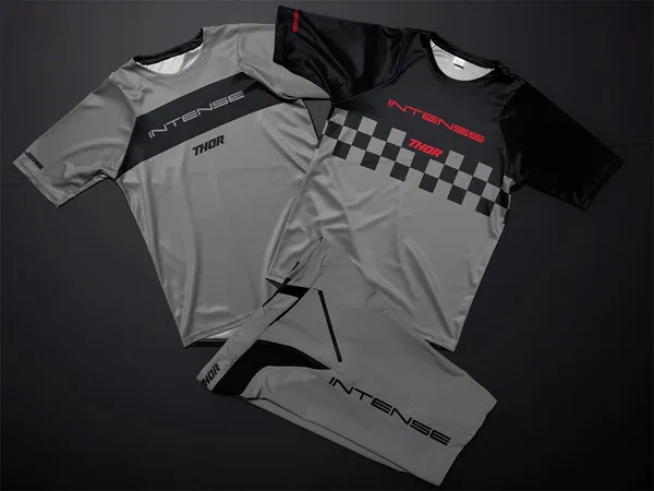 Tricou MTB Thor Intense Dart Black/Gray-2