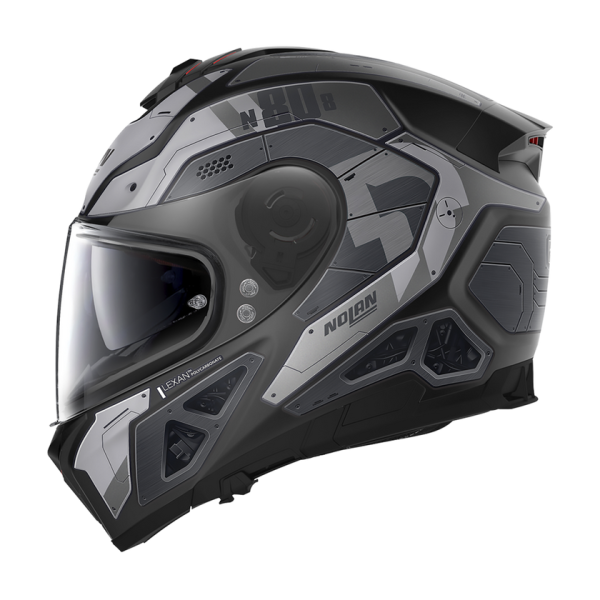 Casca Moto Nolan N80-8 Flat Lava Gray - Black/Yellow-18