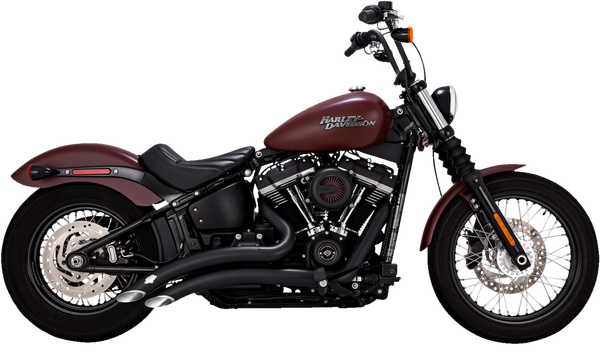 Big Radius Exhaust System Black, Mild Steel, 4, nordicamoto.ro
