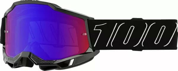 Ochelari 100% Accuri 2 Black - Red/Blue Mirror