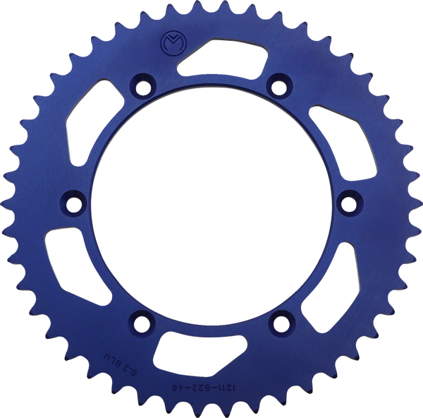 MOOSE RACING Rear Aluminum Sprocket Blue -1