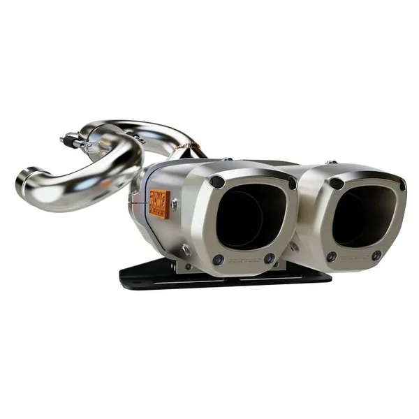 Apx Aluminium Slip-on Muffler Anodized Clear -2