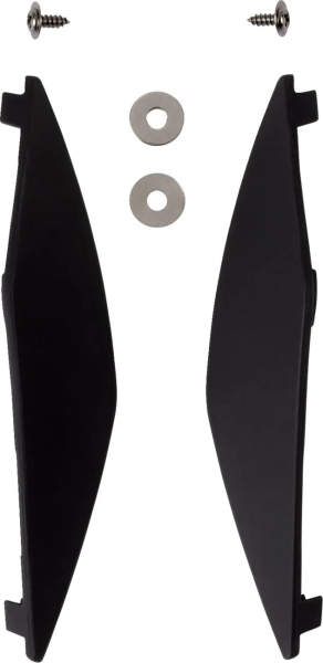 Domain Helmet Side Covers Black  ONE SIZE, 1, nordicamoto.ro