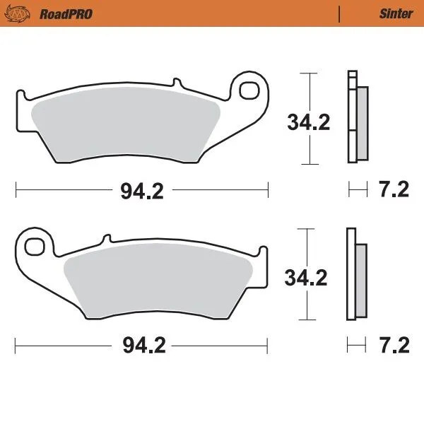 Roadpro Sinder Brake Pad Front-0