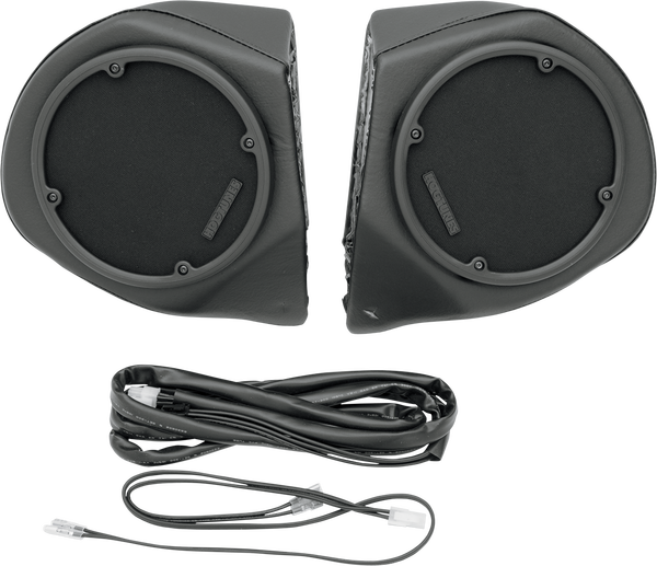 Rear Speaker Pods Black, Vinyl, 1, nordicamoto.ro