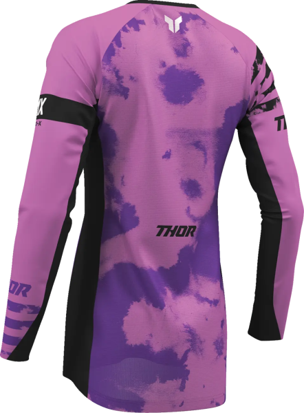 Womens Launchmode Bleach Jersey Purple, Black -8