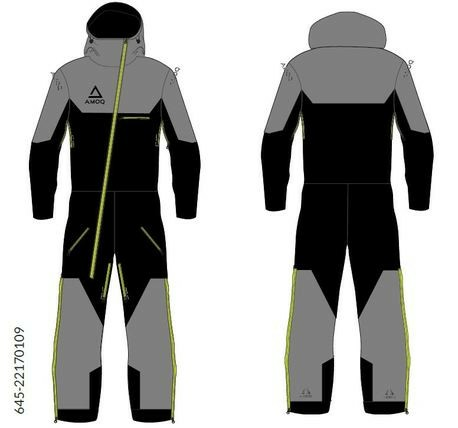 Combinezon Snowmobil Copii AMOQ Black/Grey/HiVis 110, 1, nordicamoto.ro