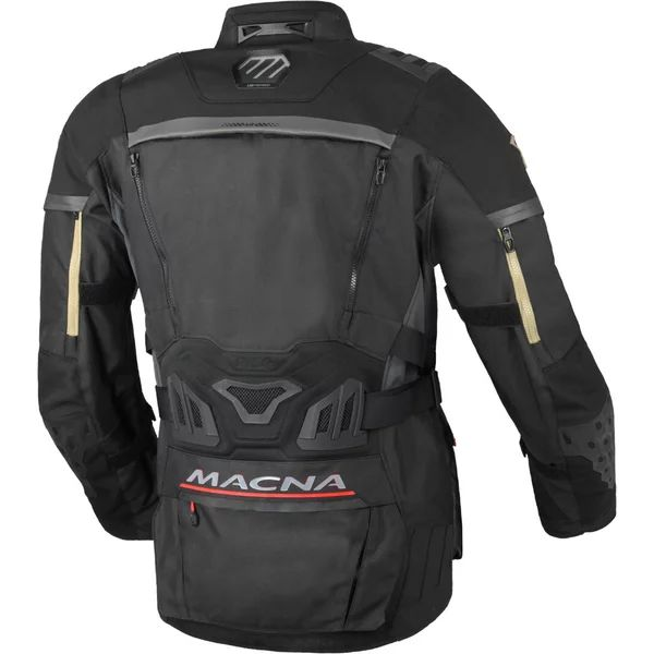 Geaca textil impermeabila touring/adventure MACNA CHIEFTANE M Bej/Negru, 4, nordicamoto.ro