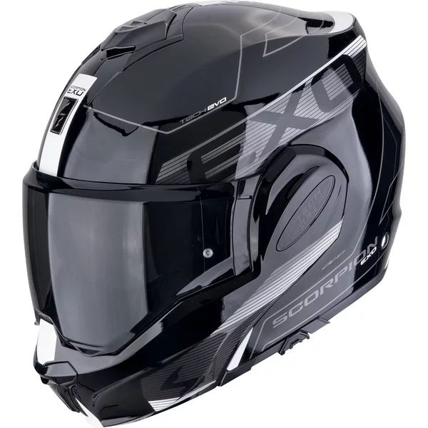 Casca modulara flip-back EXO-TECH EVO TRAVELLER M Negru/Rosu, 2, nordicamoto.ro