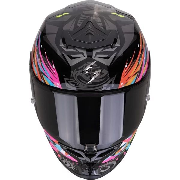 Casca integrala sport SCORPION EXO-R1 EVO II AIR SAVAGE L Negru/Albastru/Roz, 2, nordicamoto.ro