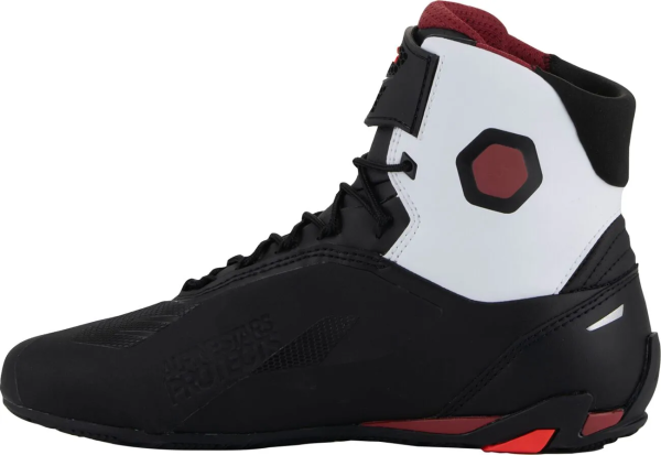 Ghete Alpinestars Faster-4 Black/White/Dark Red-0