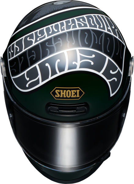Casca integrala SHOEI GLAMSTER06 HEIWA MOTORCYCLE TC-4 Verde/Alb XXL-3