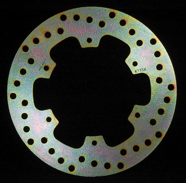 Round D-series Fixed Offroad Brake Rotor Gold, Zinc, 1, nordicamoto.ro