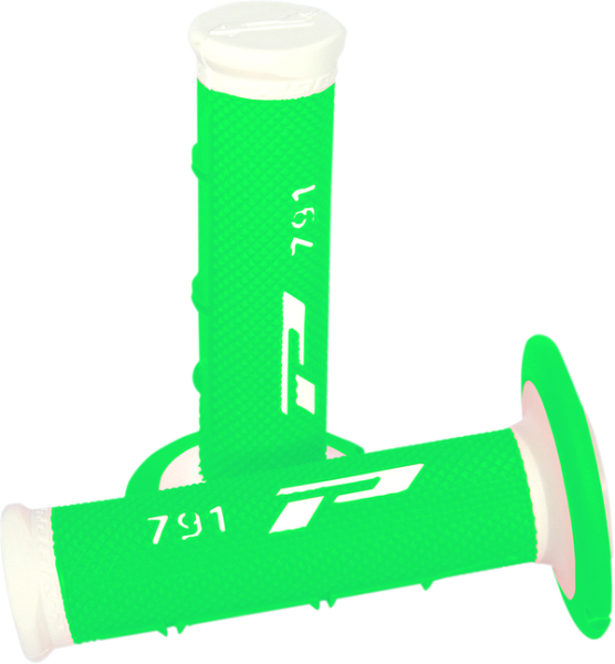 Triple Density 791 Grips Green, White, 1, nordicamoto.ro