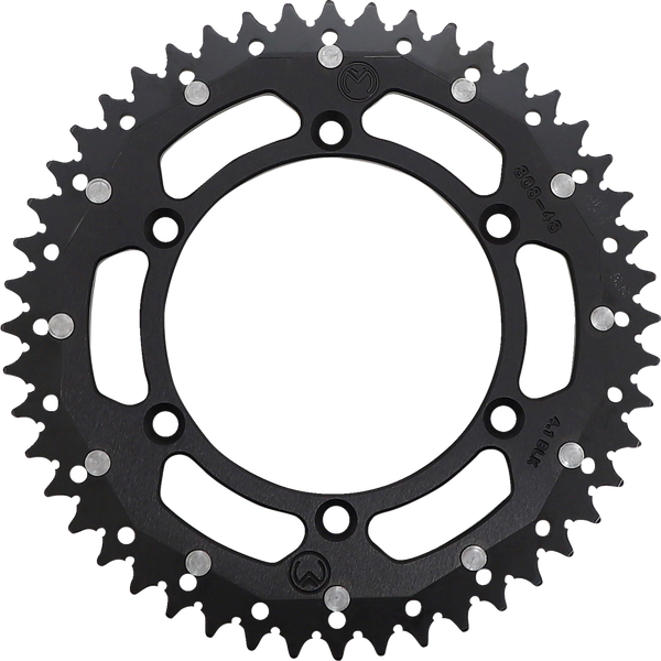 MOOSE RACING Pinion dublu negru, 2, nordicamoto.ro