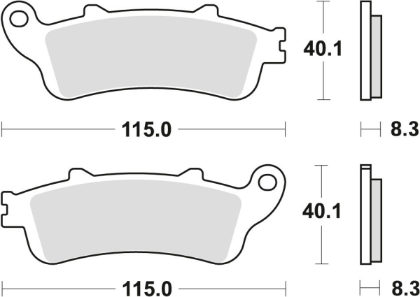 Placute frana fata TRW Sinterizate RACING HONDA CB 1300 F '03-'04/HYOSUNG GT 650 '09-'17