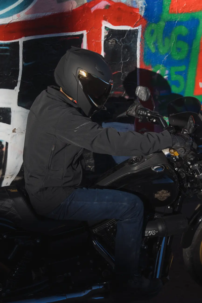 Threshold Solid Modular Helmet Black -1