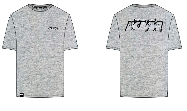 LOGO T-SHIRT LIGHT GREY MELANGE-0