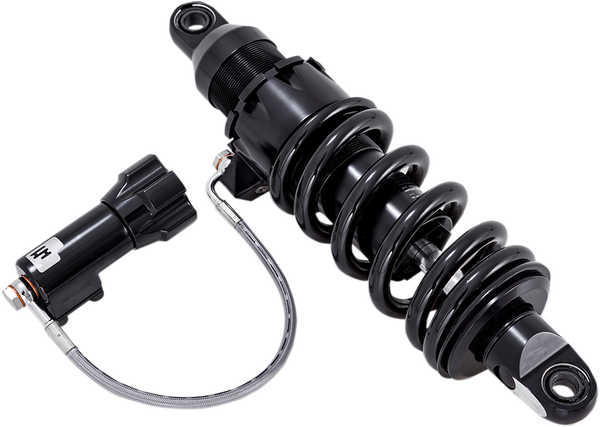 465 Series Shock With Remote Adjustable Preload Black, Anodized, 4, nordicamoto.ro